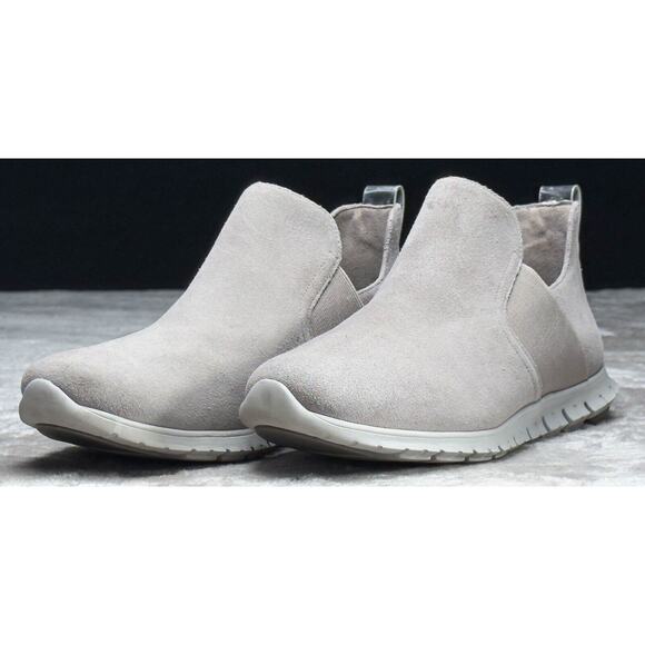 Cole Haan ZeroGrand Gray Suede Slip on Shoes Sneakers Ankle Boots Womens Size 7 - Picture 11 of 16